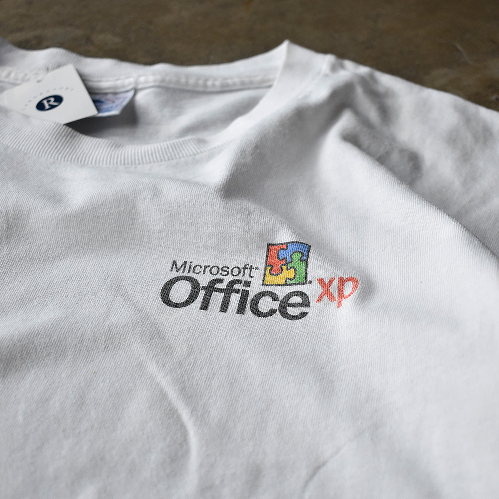 Y2K Microsoft Office XP ”working smarter just got easier“ 企業 Tシャツ 250801H