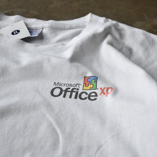Y2K Microsoft Office XP ”working smarter just got easier“ 企業 Tシャツ 250801H