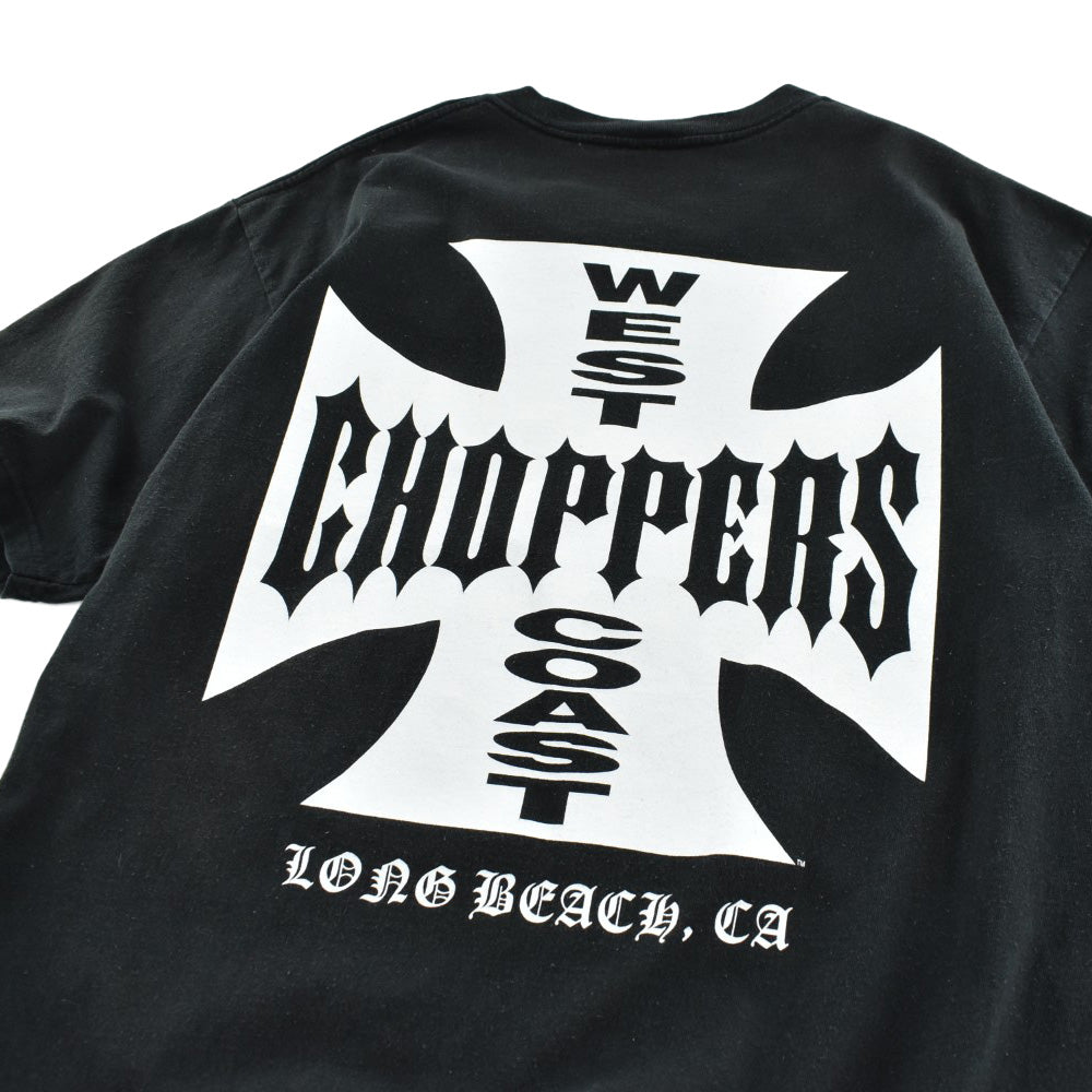 Y2K West Coast Choppers アイアンクロス バイカーTシャツ 260807H