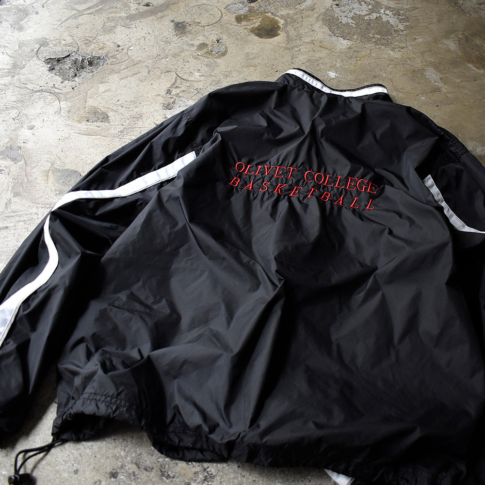 Y2K adidas “OLIVET COLLEGE BASKETBALL” ナイロン トラックジャケット 240406H