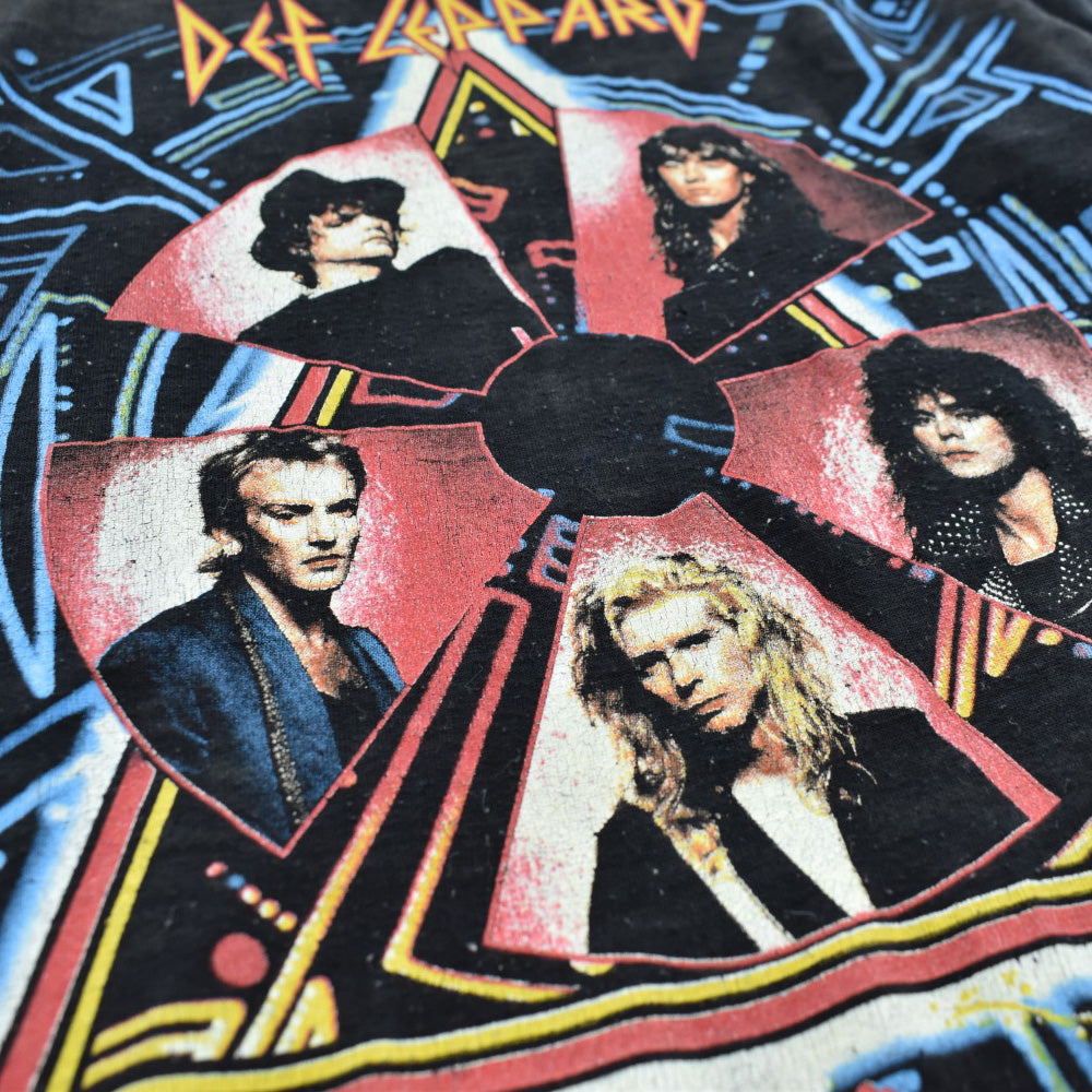 80's Def Leppard "Hysteria" Tour ハードロックTシャツ 260609H
