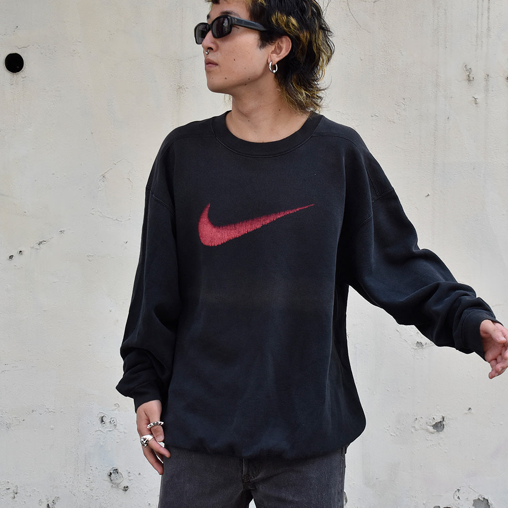 90's NIKE big swoosh！ スウェット USA製 230929H