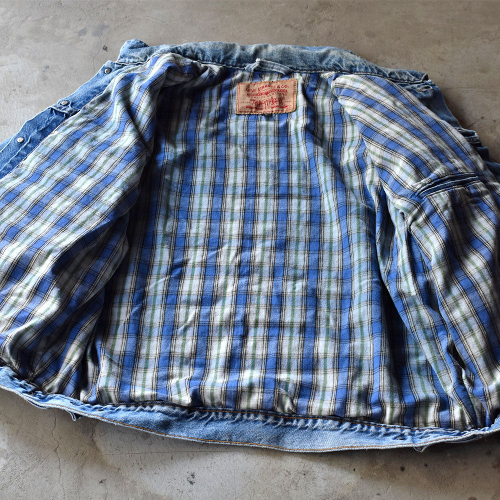 90’s Levi's 70699 チェックライナー デニムジャケット 240307