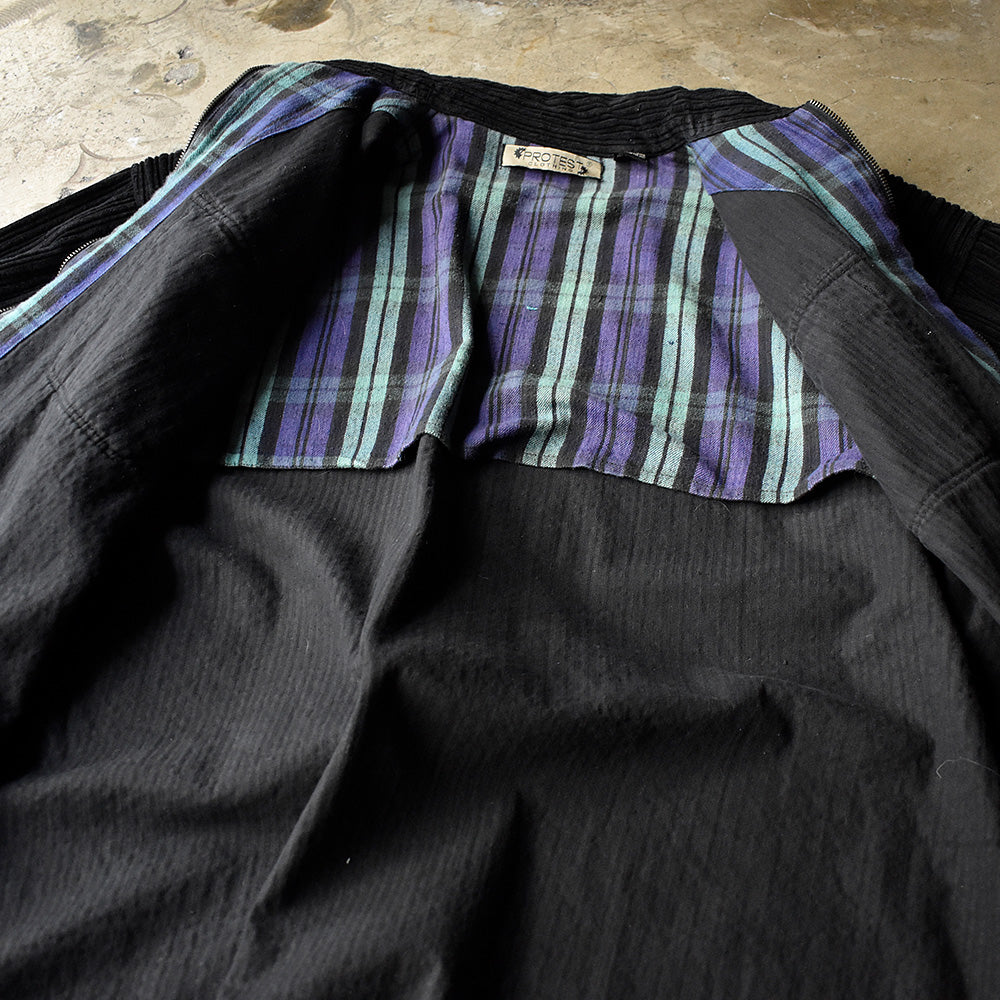90's Protest Clothing フルジップ コーデュロイシャツ 231231H