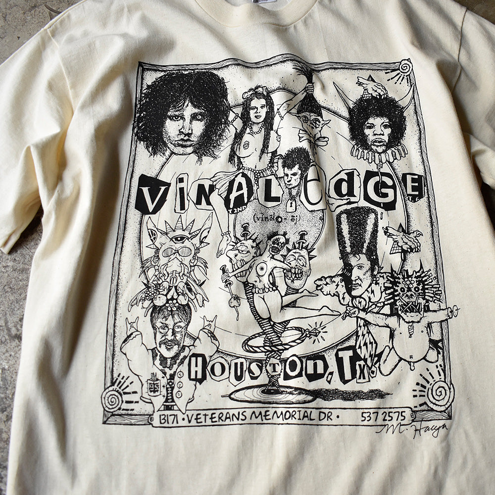 90's Vinal Edge Records Shop Tシャツ デッドストック！ 240508H