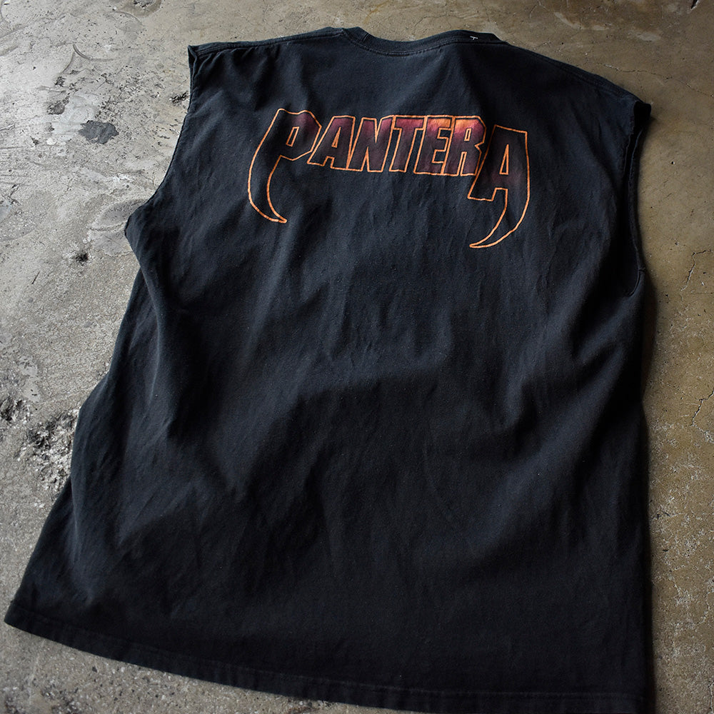 Y2K Pantera “Skull×Saber” カットオフ ロック Tシャツ 250703H