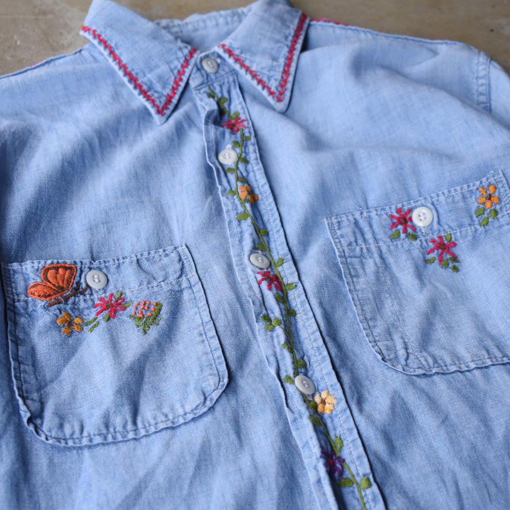 70’s Old Kentucky 刺繡 シャンブレーシャツ 251114H
