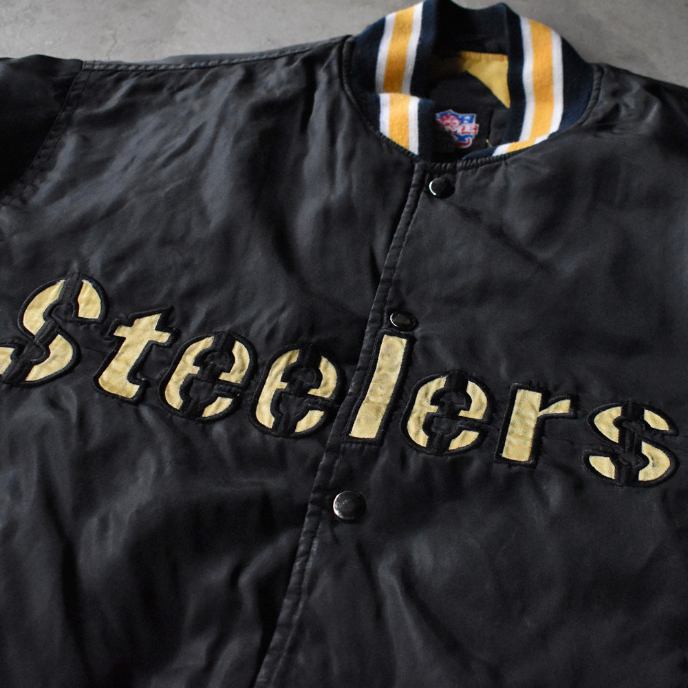 90-00's “NFL Pittsburgh Steelers” 中綿入り ナイロンジャケット 240225