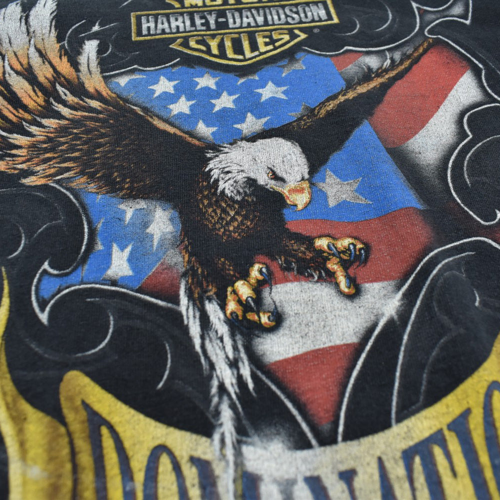 90's HARLEY-DAVIDSON "DOMINATION" イーグル ハーレーT USA製 260818H
