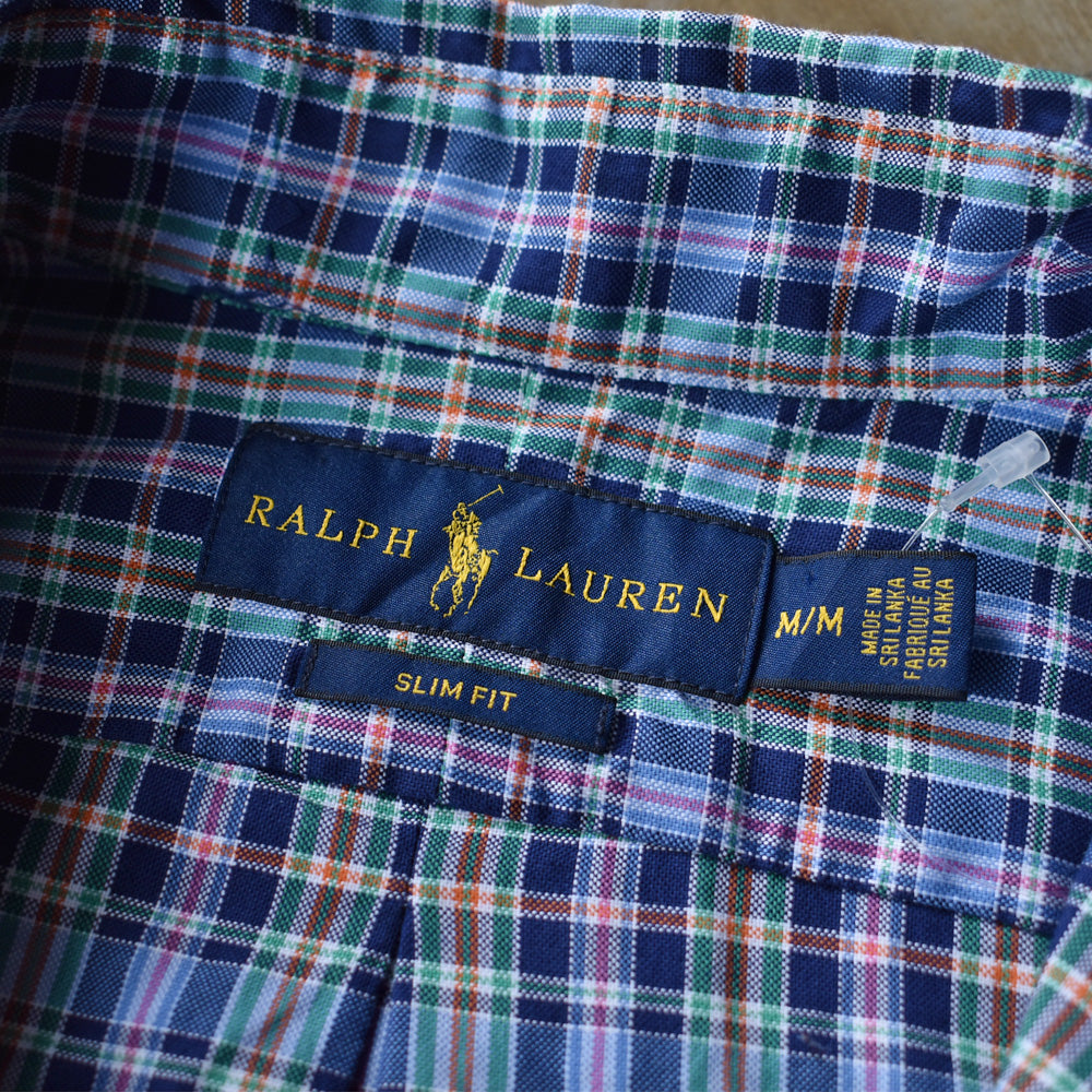 Ralph Lauren/ラルフローレン “SLIM FIT” タータンチェック ボタンダウンシャツ　230521