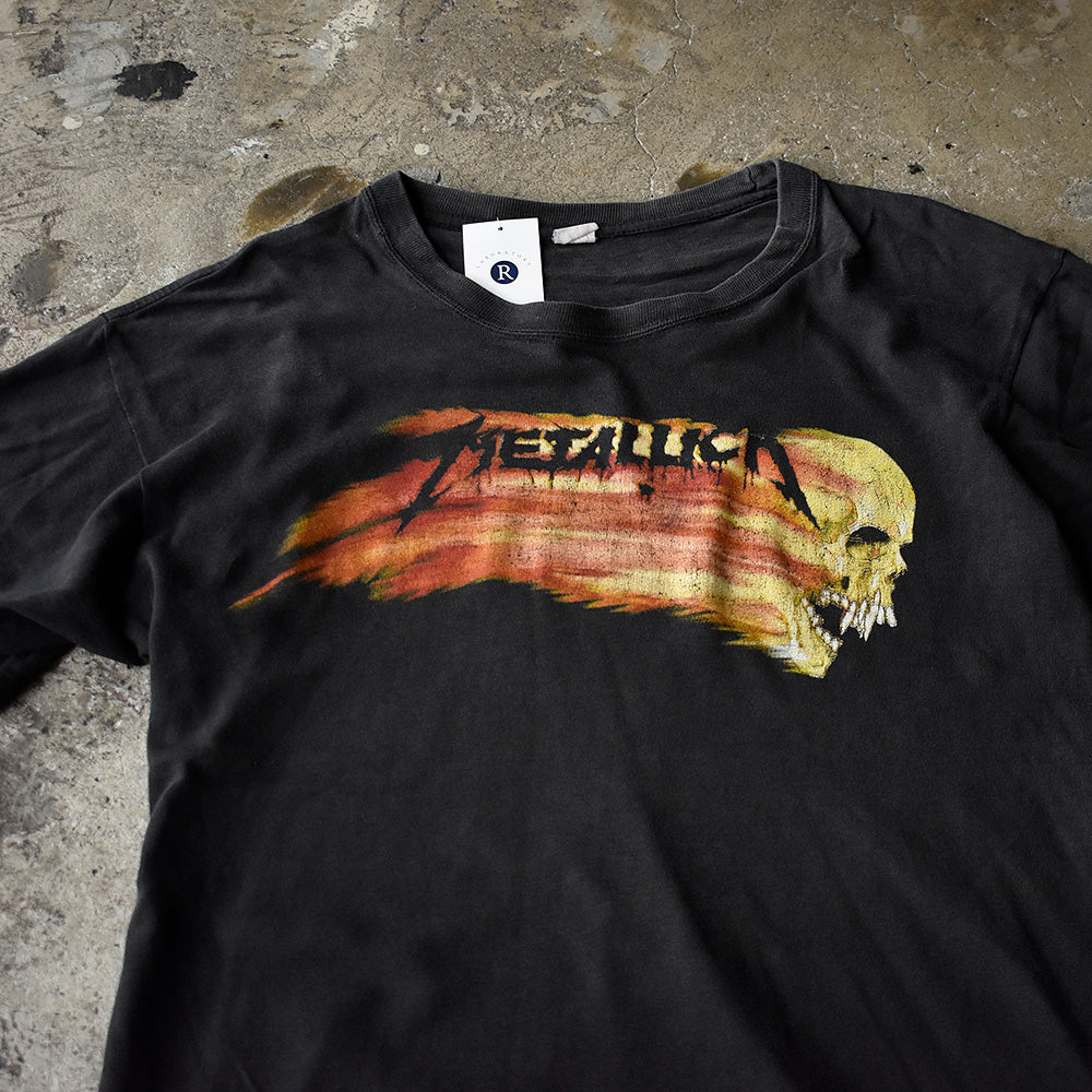 メタリカ ファイヤースカル ロックTシャツ 90年代 ユーロ製 ヴィンテージ