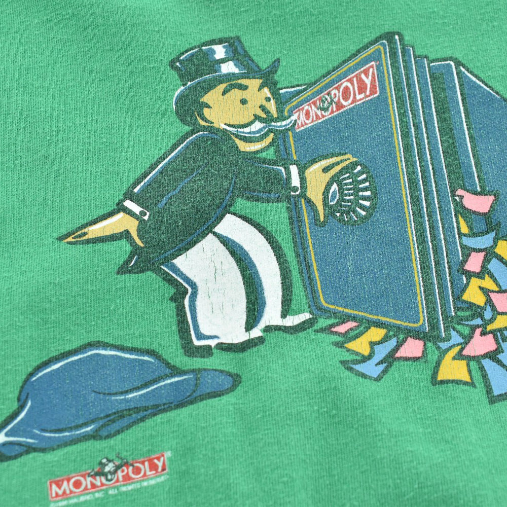 90's MONOPOLY "GO TO JAIL" ゲームTシャツ 260811H