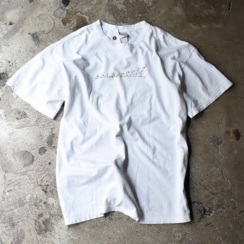 Y2K NIKE “basketball”イラスト Tシャツ 240721H