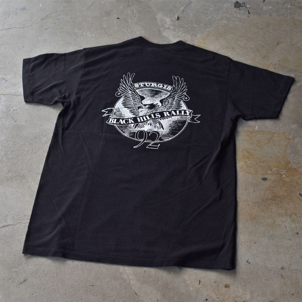 レア 一点モノ 92’ ビンテージ ハーレー 3d emblem tシャツ