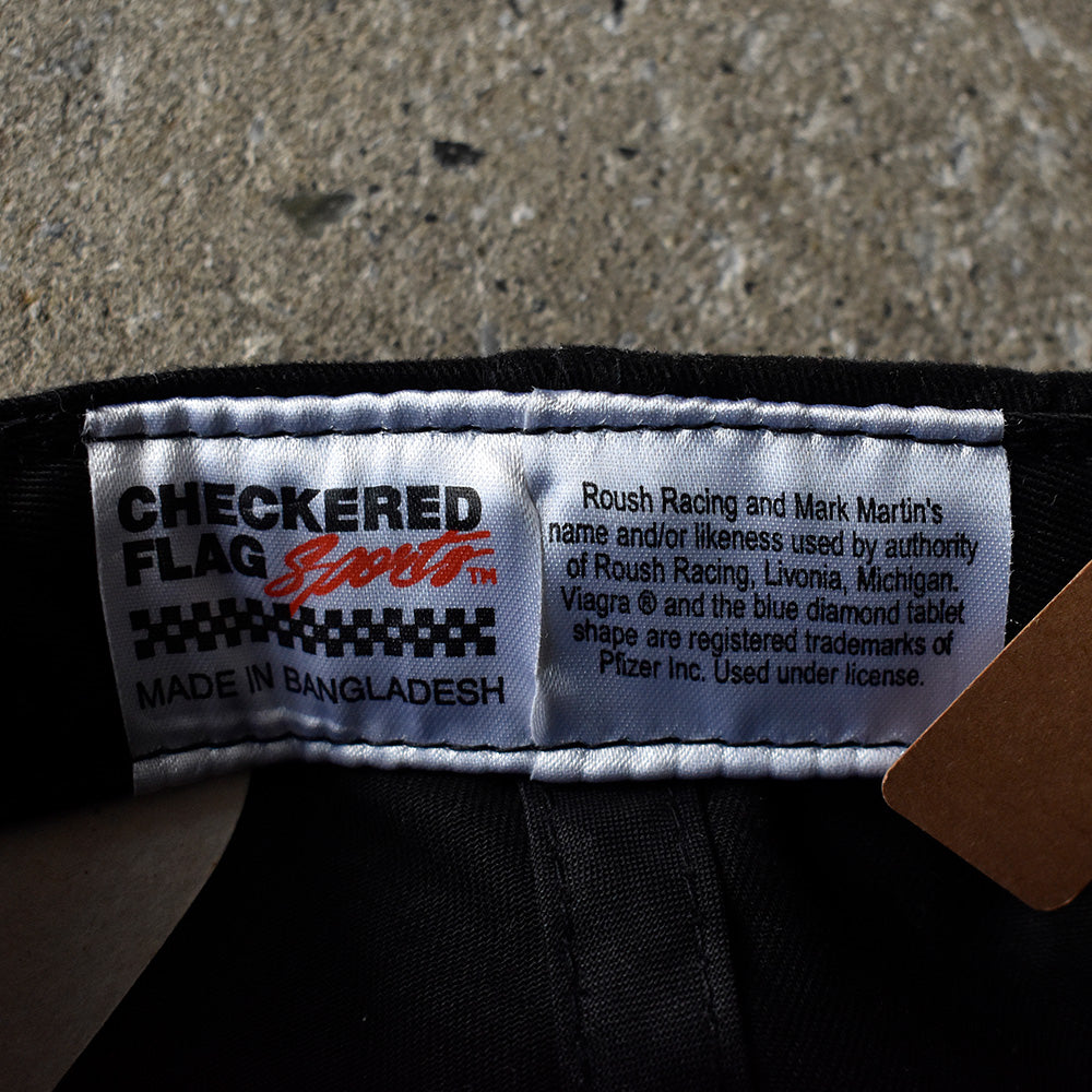 CHECKRED FLAG SPORTS “VIAGRA” 刺繍 NASCAR レーシング キャップ デッドストック 250805H