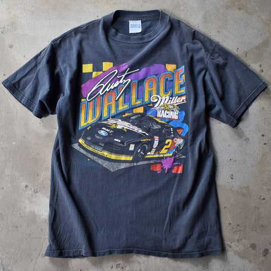 90's “Rusty Wallace #” 両面プリント レーシング Tシャツ USA製 240408