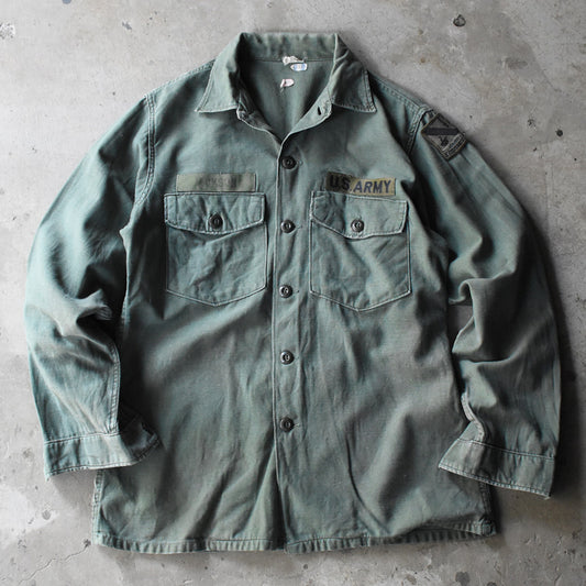 70's U.S.ARMY ミリタリー ユーティリティシャツ 250412