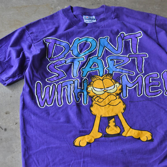 70's Garfield “DON`T START WTH ME”キャラTシャツ USA製 240705