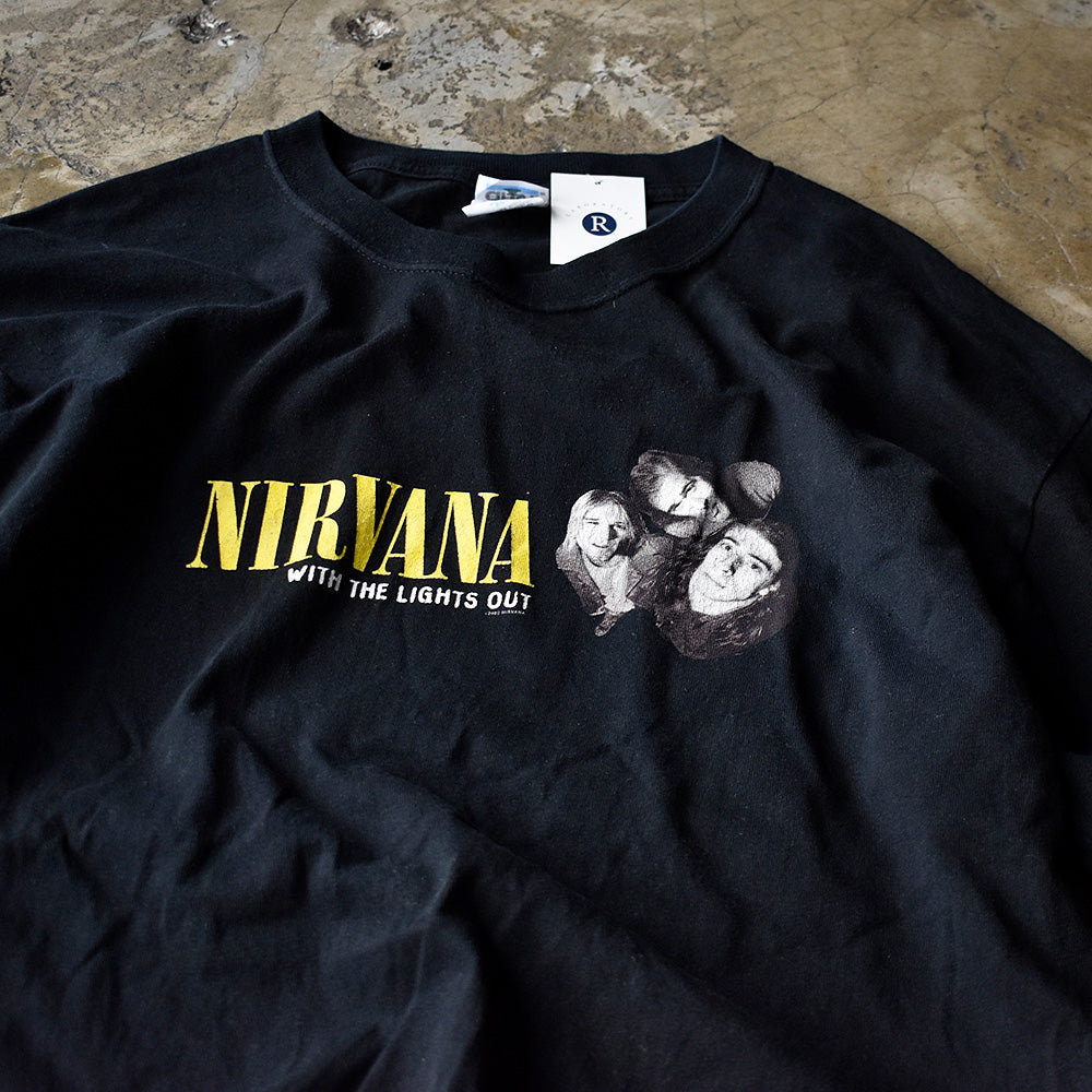 ニルヴァーナ WITH THE LIGHTS OUT メンバーフォト Tシャツ 2005年 XL 古着