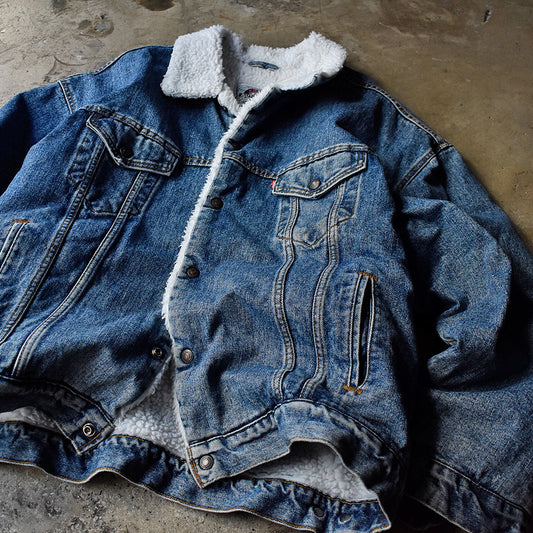 90's Levi’s Authentic 70609 デニム ボアジャケット XXL size! USA製 231218