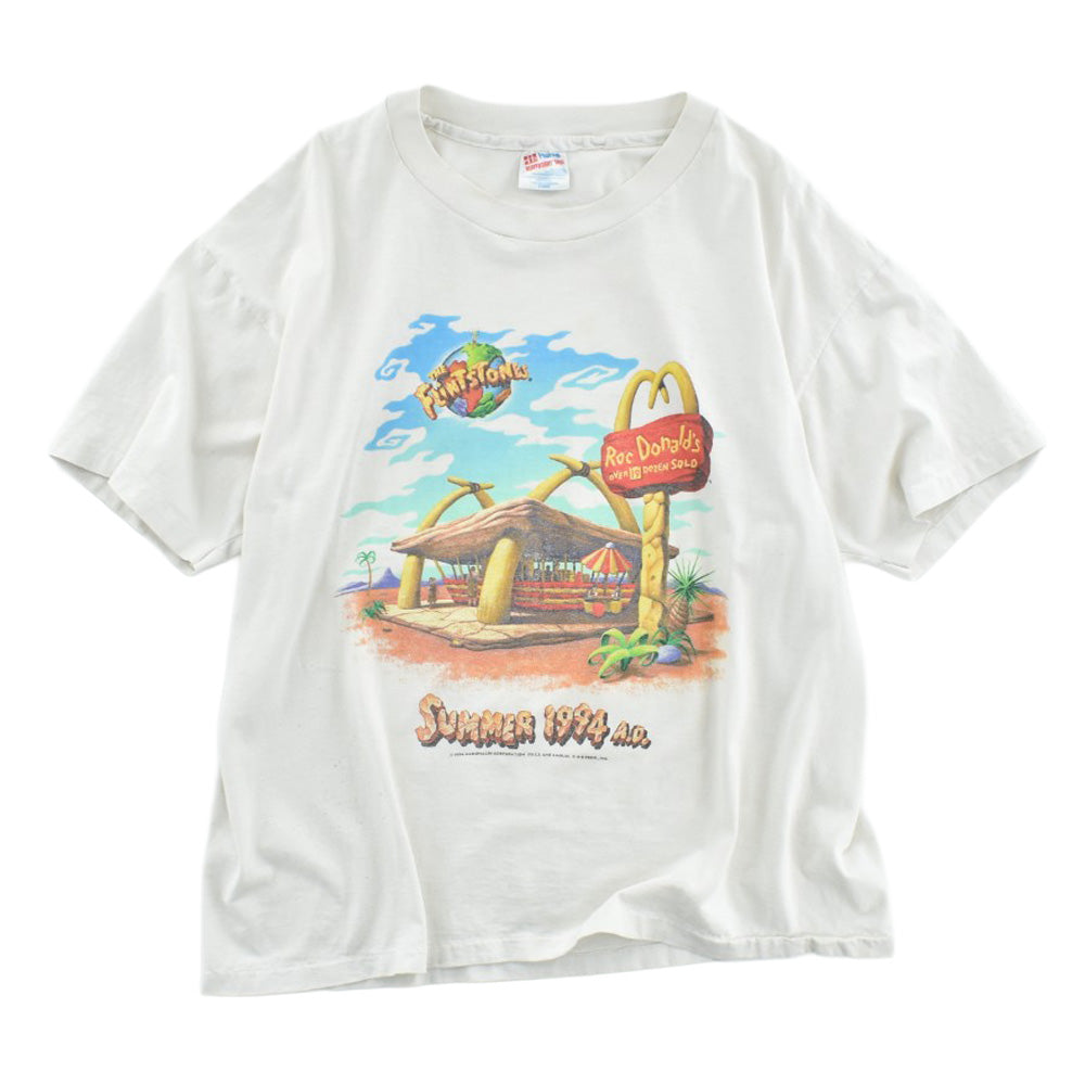 90's THE FLINTSTONES × McDonald's "RocDonald's" ムービーTシャツ USA製 260807H