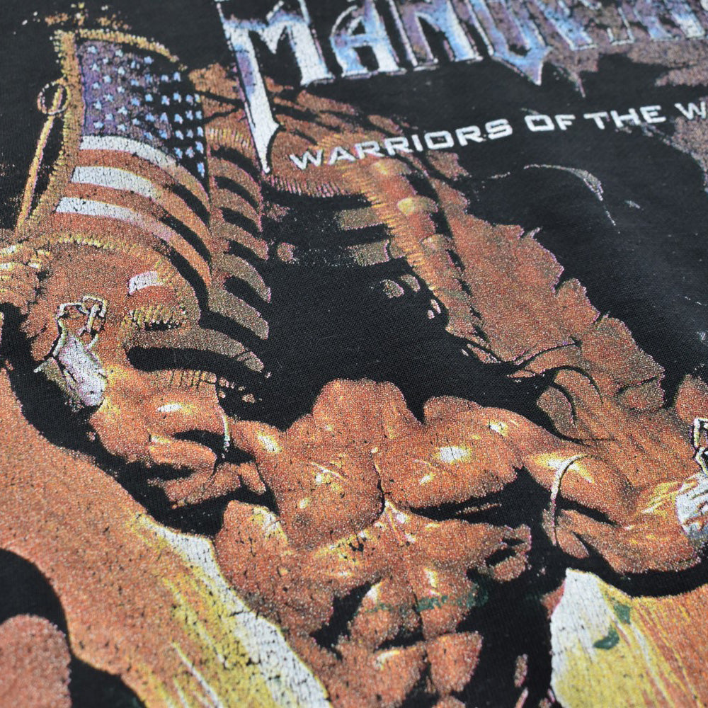 Y2K MANOWAR "WARRIORS OF THE WORLD" スウェット ロックフーディー 260403H