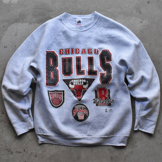 90’s Fruit of the Loom “CHICAGO BULLS” ラグラン スウェット USA製 240511