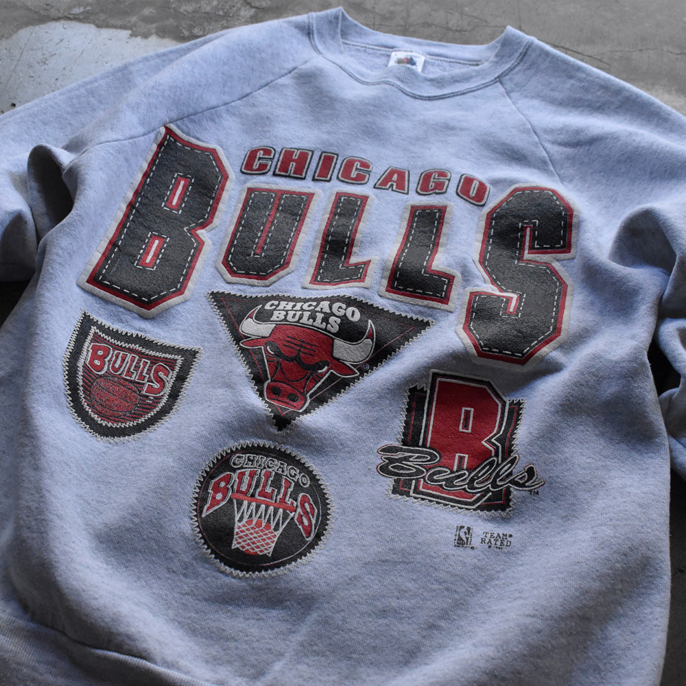 90’s Fruit of the Loom “CHICAGO BULLS” ラグラン スウェット USA製 240511