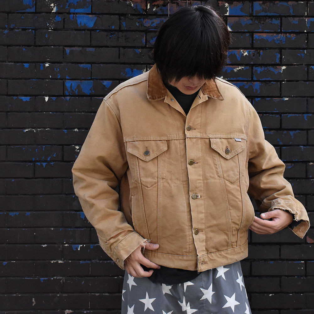 90's Carhartt ダック トラッカージャケット！ ブランケットライナー 231010H