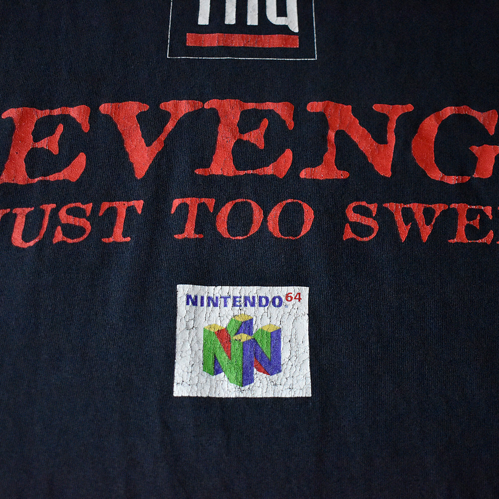 90's NINTENDO 64 “WCW/nWo Revenge” Game Tシャツ 250506H