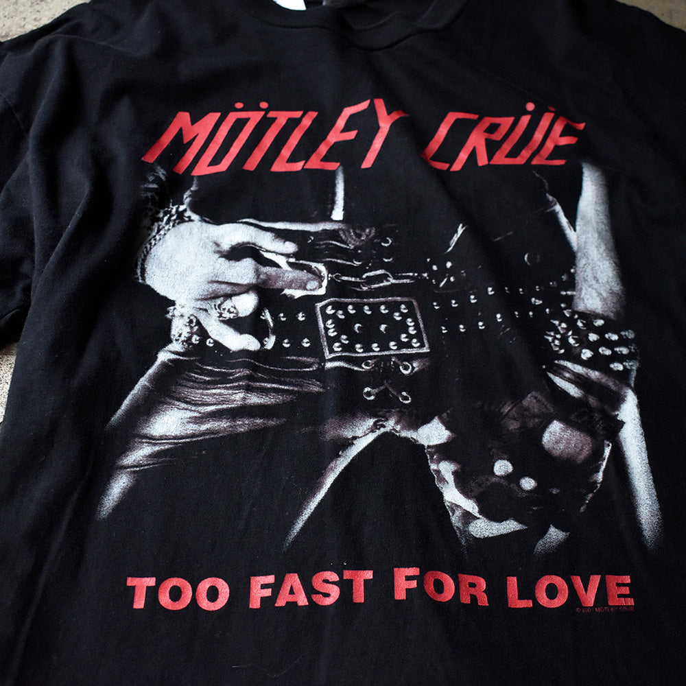 Y2K Mötley Crüe “Too Fast For Love” Tシャツ 240605H