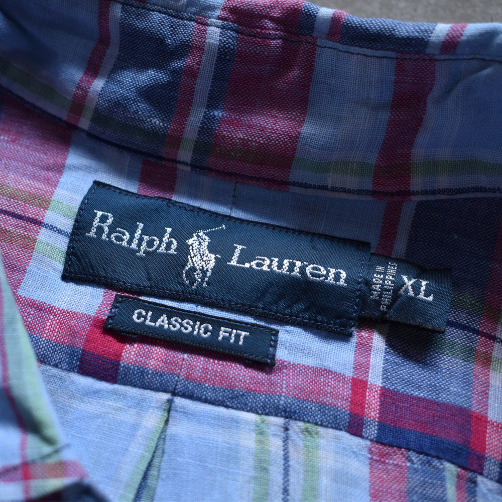Ralph Lauren/ラルフ ローレン “CLASSIC FIT” リネン ボタンダウンシャツ　230505