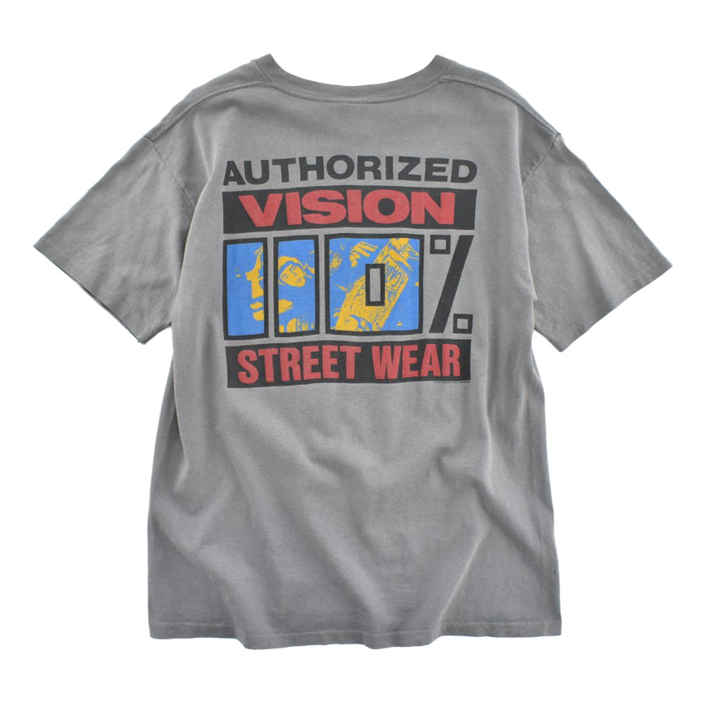 80's VISION STREET WEAR "AUTHORIZED 110%" スケートTシャツ USA製 260626H