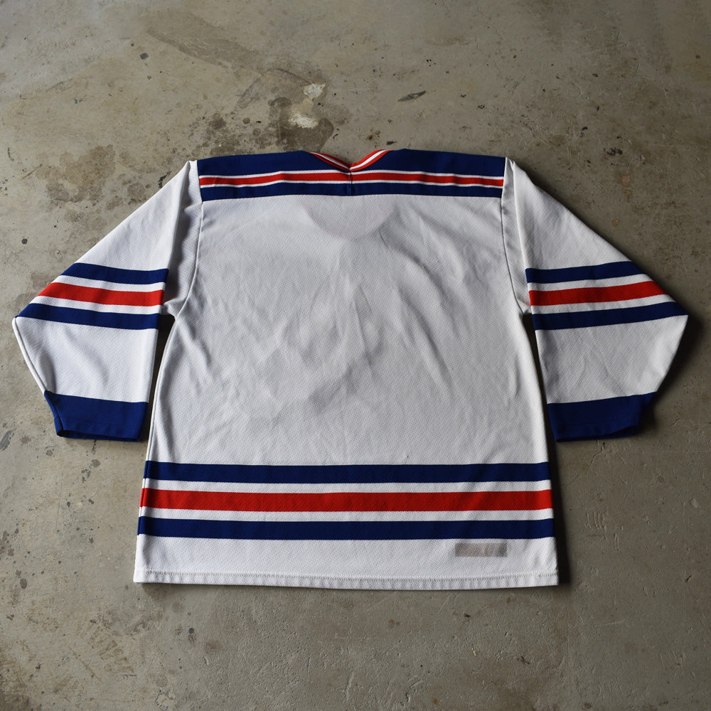 Athletic Knit NHL NEW YORK RANGERS ニューヨークレンジャーズ ゲームシャツ ホッケーシャツ カナダ製 メンズM /eaa338259