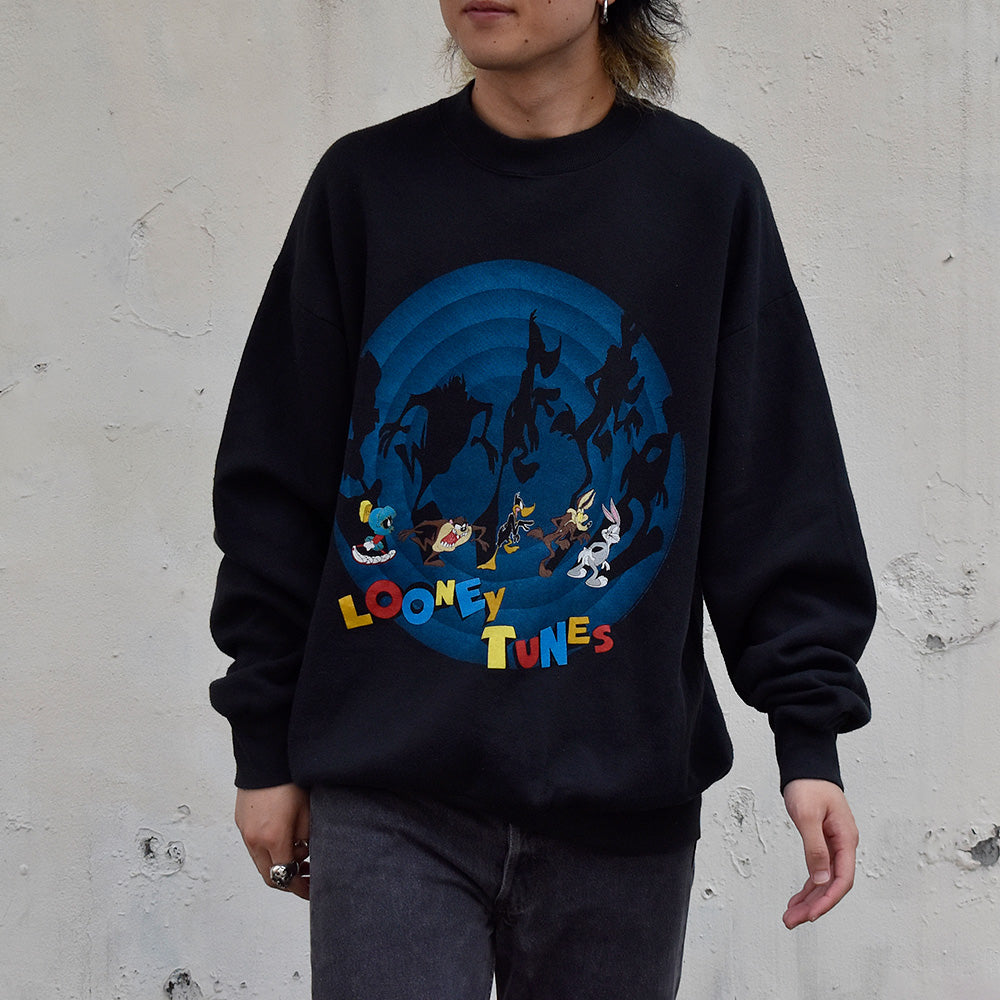 90's Looney Tunes キャラクタースウェット USA製 230929H