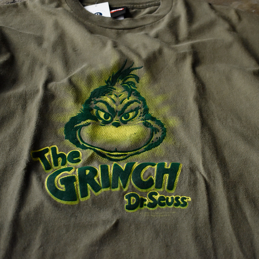 ドクター・スース グリンチ フェルトプリント Tシャツ 2001年 古着