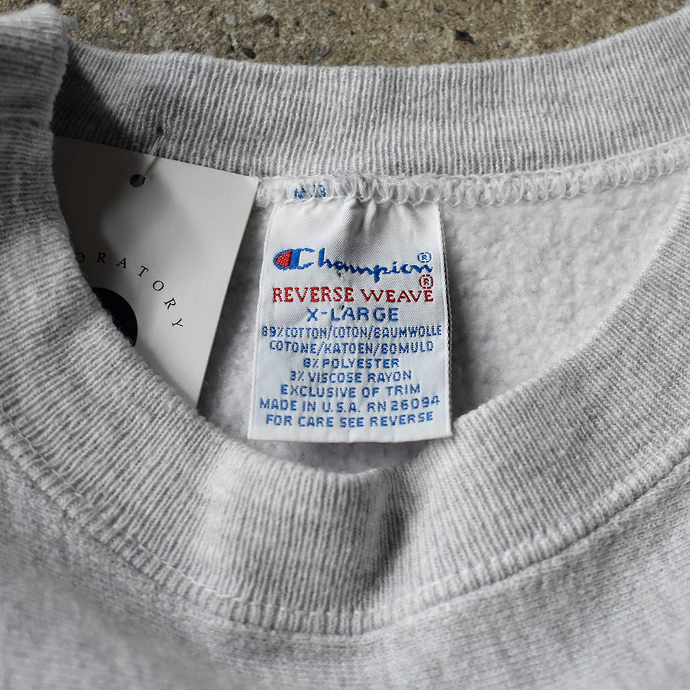 90's Champion “ILLINOIS AUNT” ワッペン RWスウェット USA製 250212H