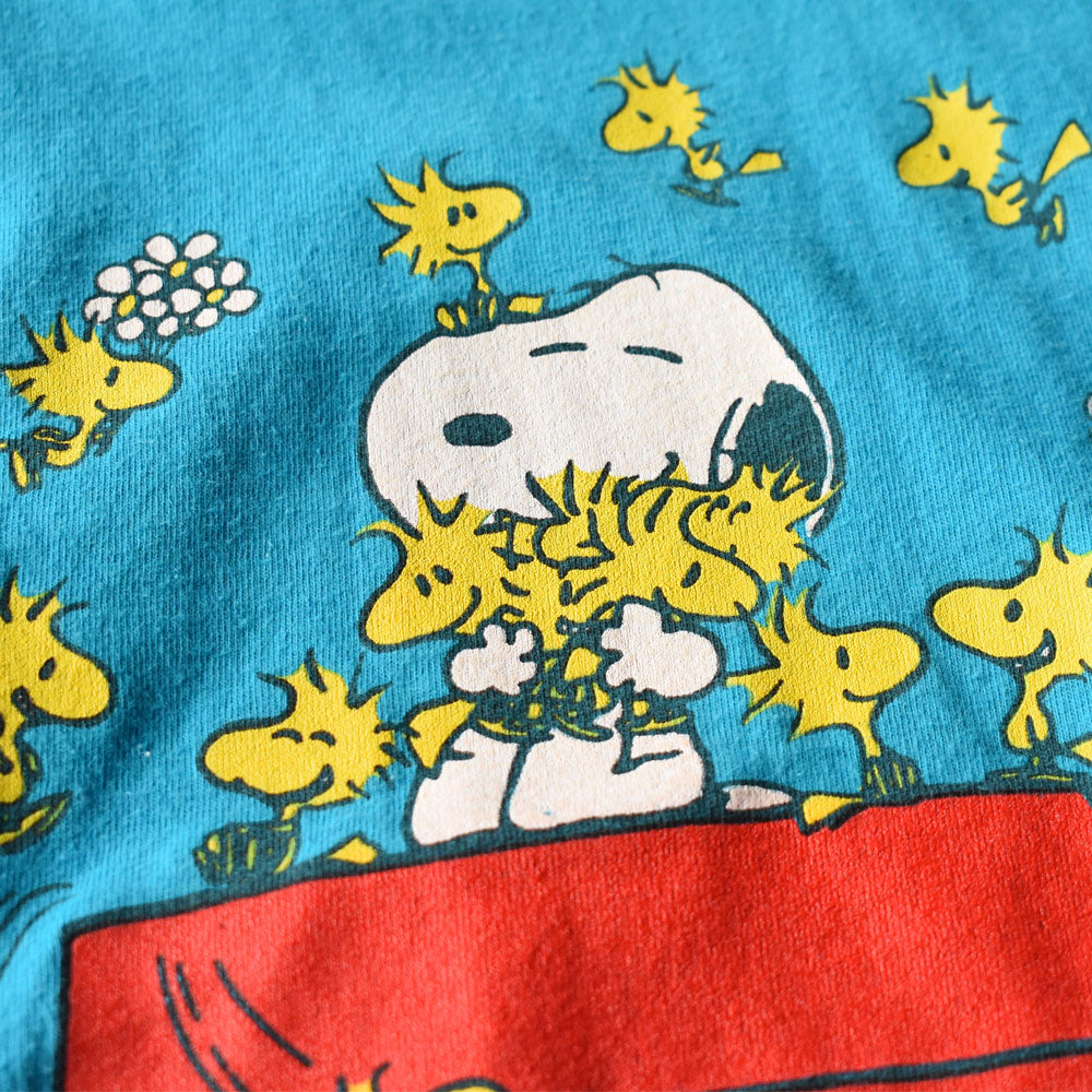 90’s Peanuts “SNOOPY & WOODSTOCK” キャラクター Tシャツ 250409