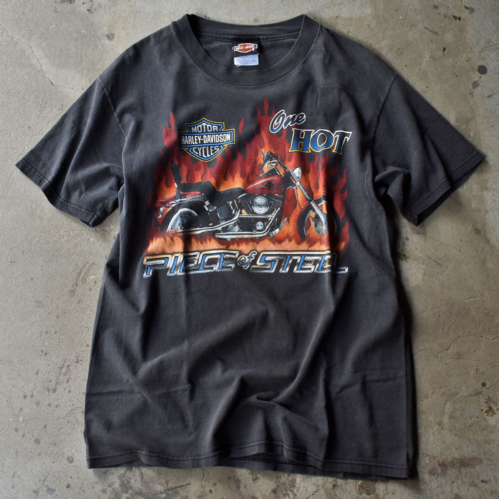 90's　Harley-Davidson/ハーレー・ダビッドソン "PIECE＆STEEL" Tシャツ　USA製　230701
