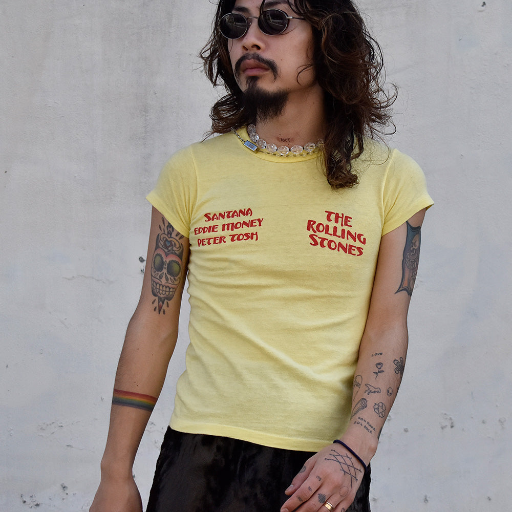 70's The Rolling Stones “Day on the Green” Tシャツ “Couleurshirt掲載” 231129HY33