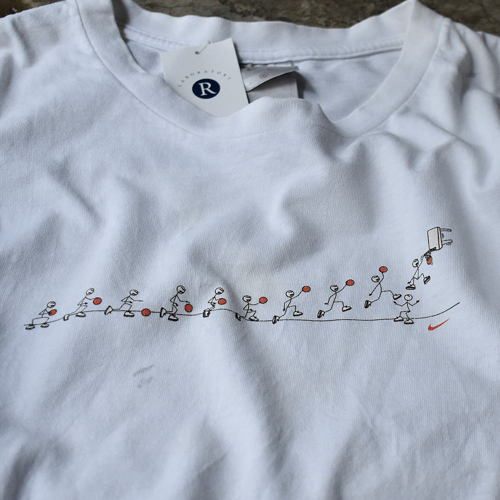Y2K NIKE “basketball”イラスト Tシャツ 240721H