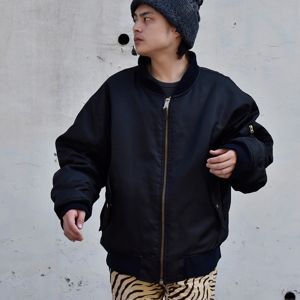 90's～ ALPHA “Brigada Paracaidista” MA-1 フライトジャケット big size！ 231103H