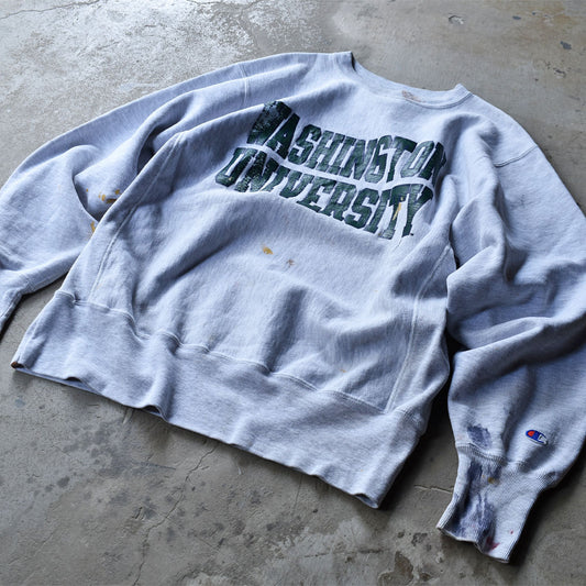 90's Champion/チャンピオン ペンキ! “WASHINTON UNIVERSITY” RWスウェット 230524