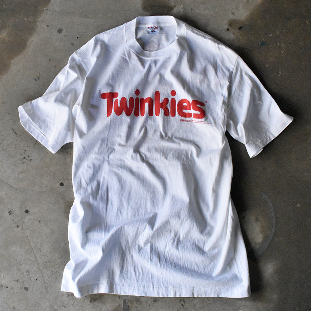 90's “Hostess Twinkies / Twinkie the Kid” 両面プリント 企業ロゴ Tシャツ USA製 240401