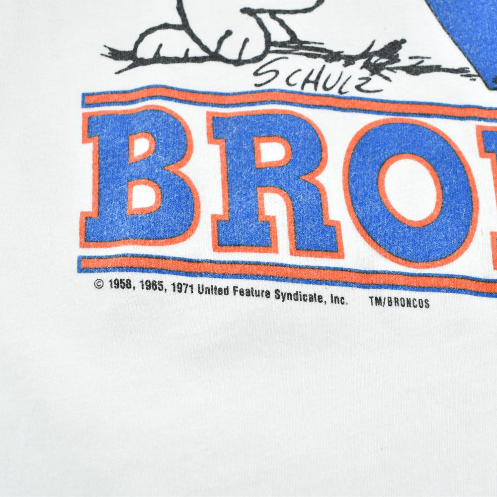 80's PEANUTS "DENVER BRONCOS" スヌーピーTシャツ 260501H