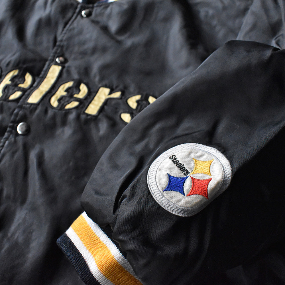 90-00's “NFL Pittsburgh Steelers” 中綿入り ナイロンジャケット 240225