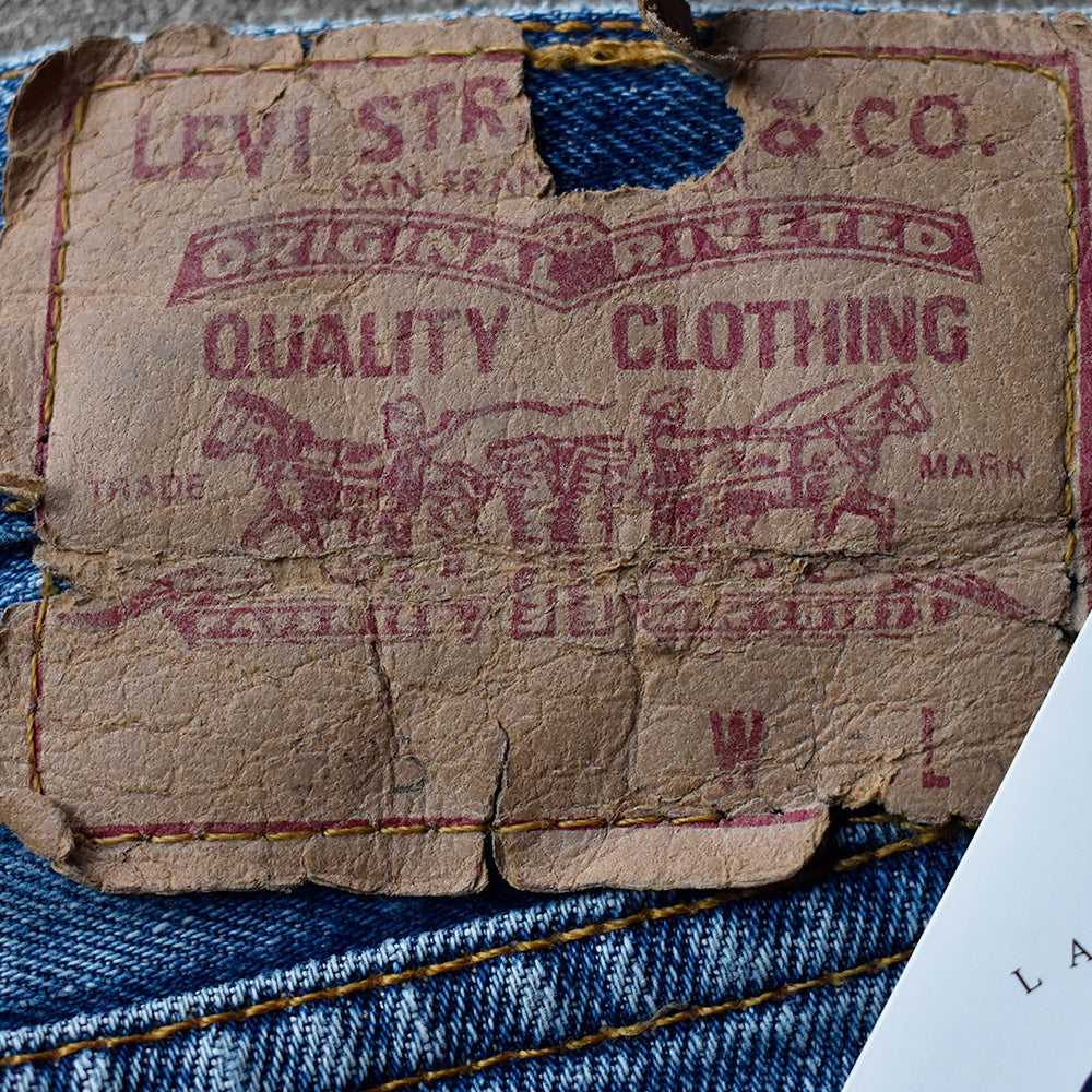 Y2K ダメージ！ Levi's 595 デニムパンツ Euro製 250726H