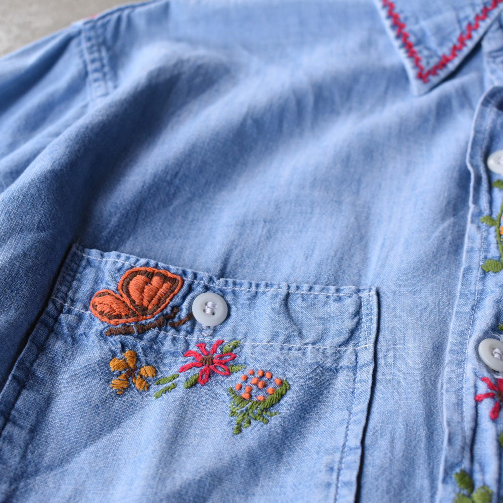70’s Old Kentucky 刺繡 シャンブレーシャツ 251114H