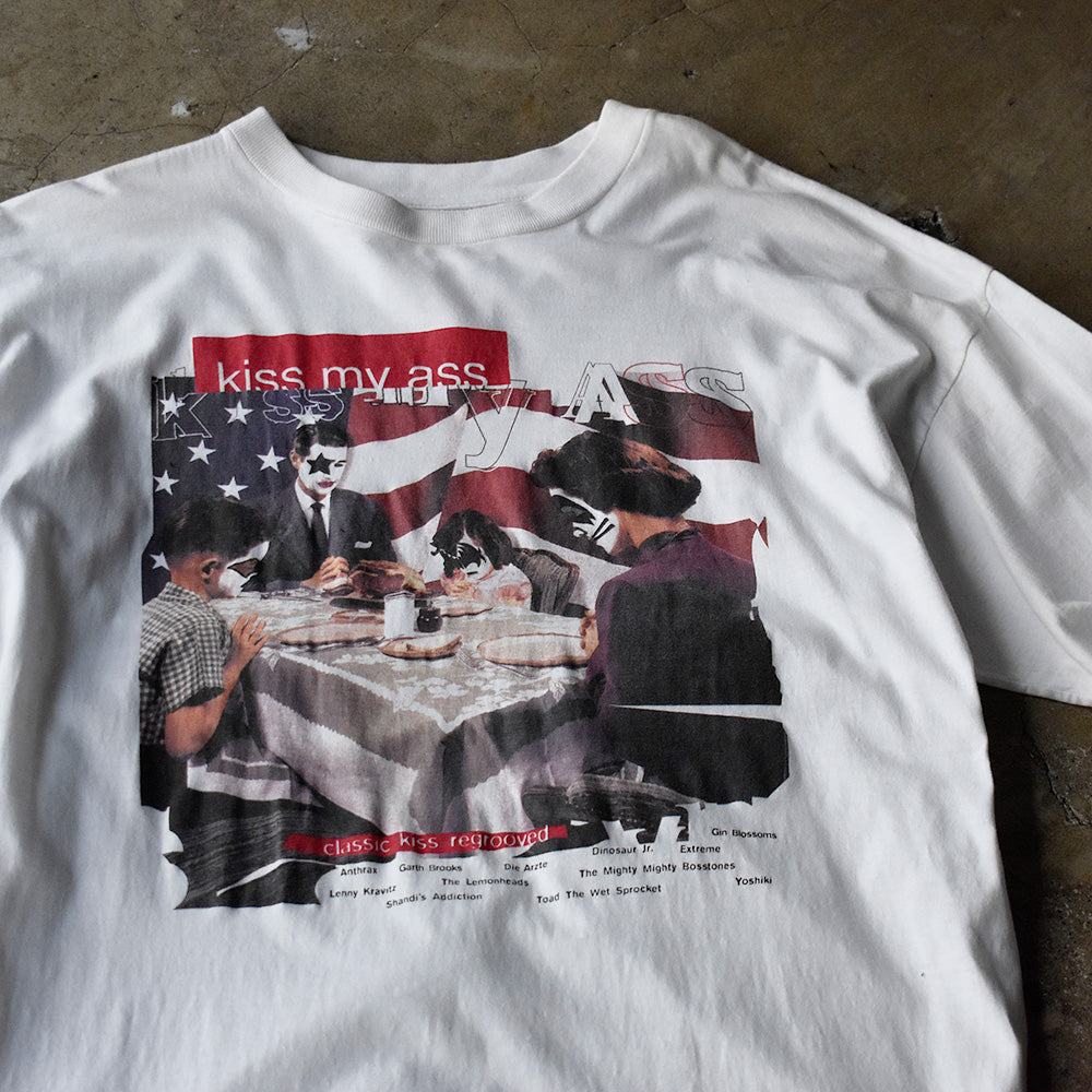 90's Kiss “Kiss My Ass: Classic Kiss Regrooved“ ロック Tシャツ