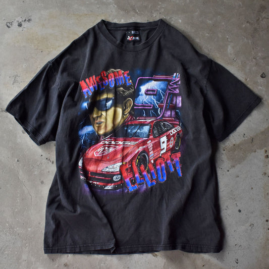 Y2K NASCAR “#9 Bill Elliott” レーシングTシャツ 240823